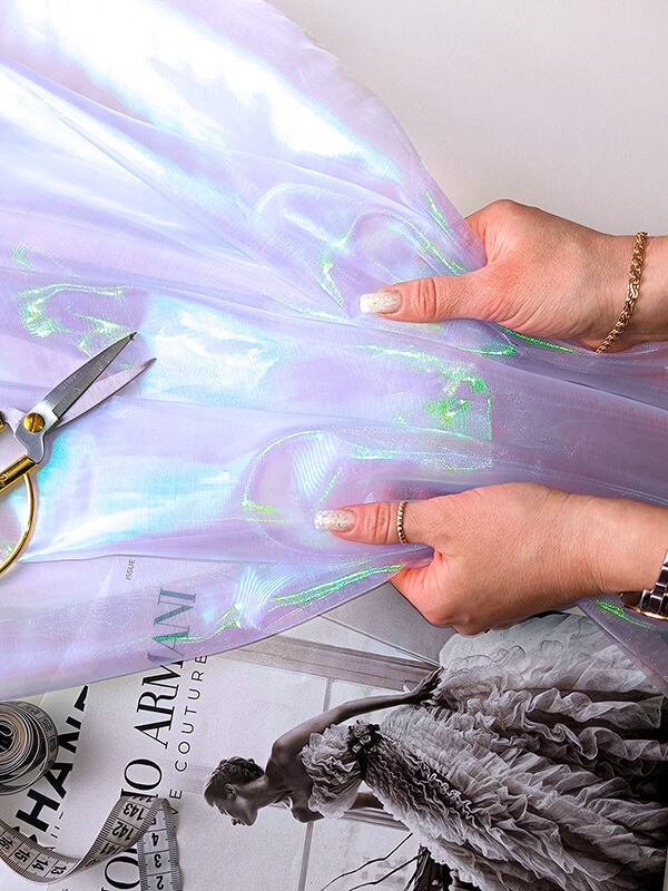 Органза хамелеон "Фиолетовый"