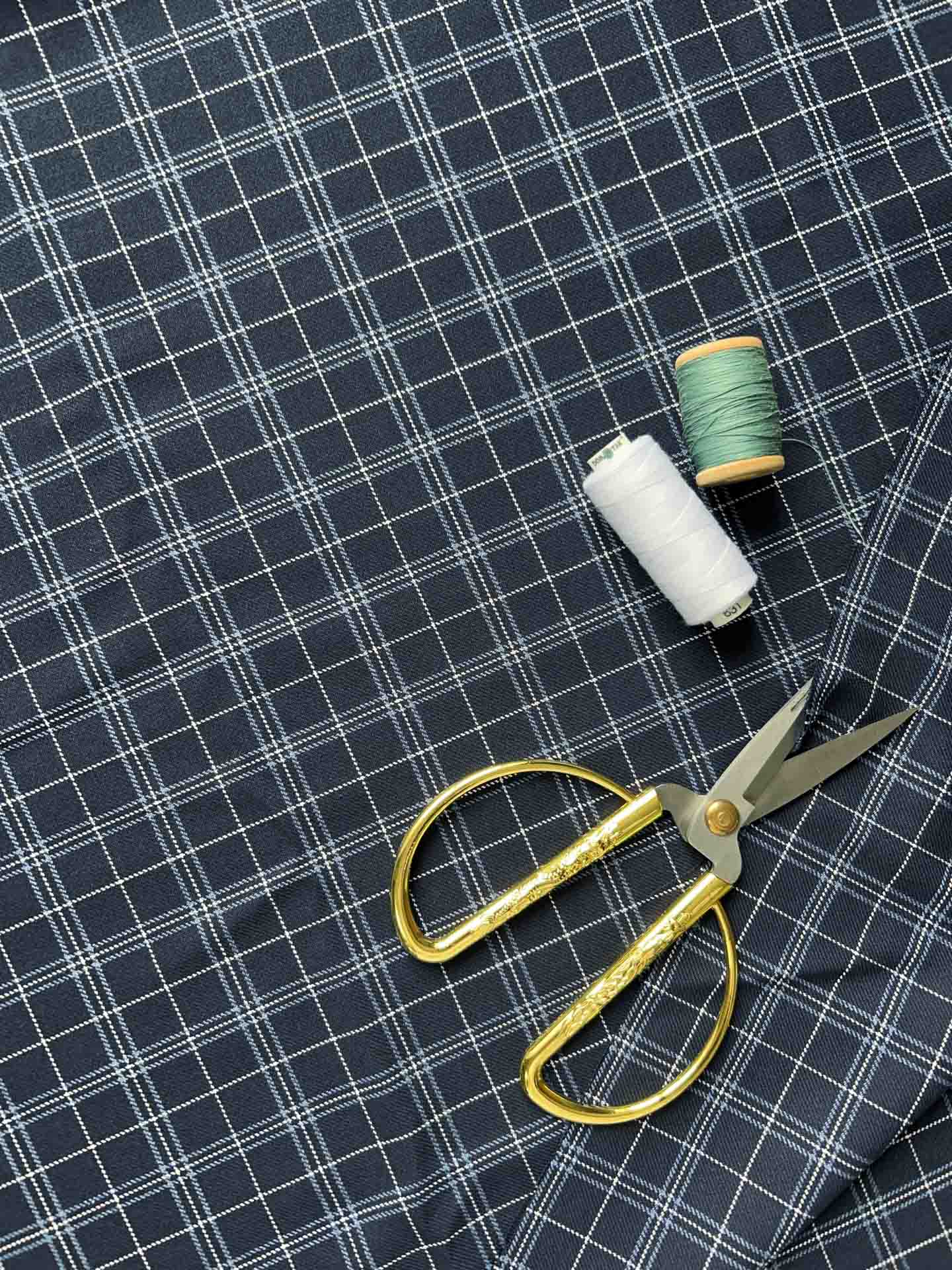 Костюмная ткань в клетку лицей "Принт 3"