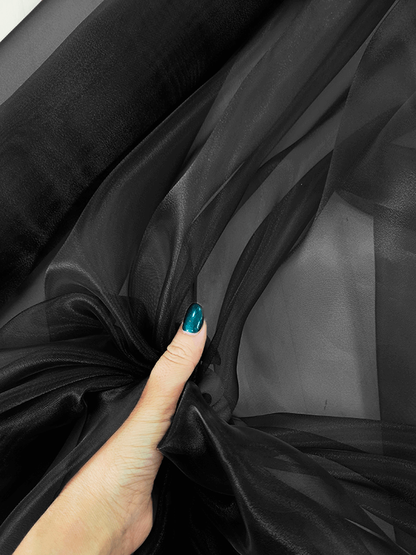 Органза "Черный"