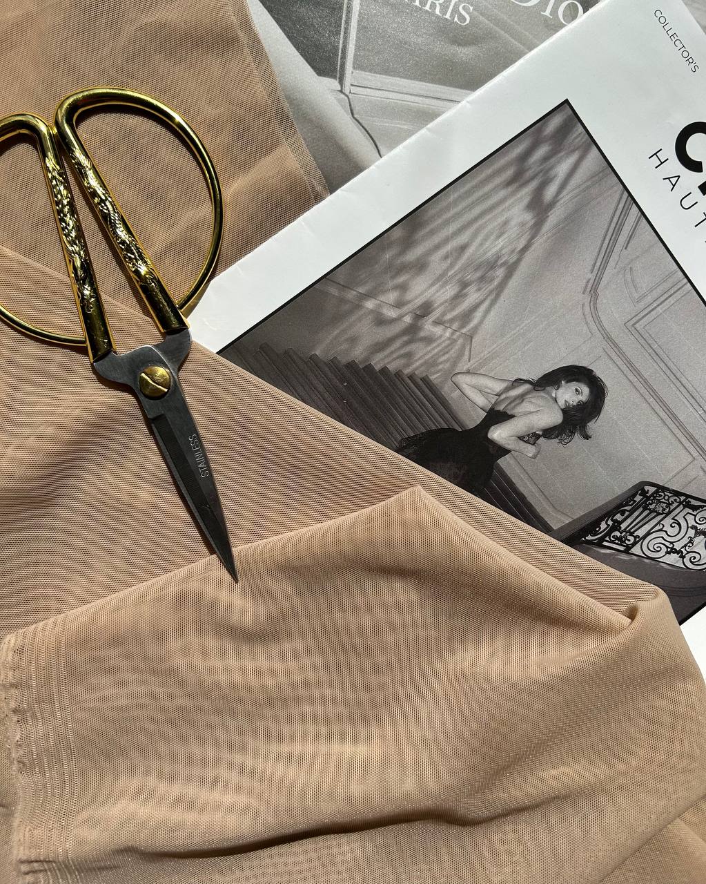 Стрейч- сетка ПЛОТНАЯ "NUDE"