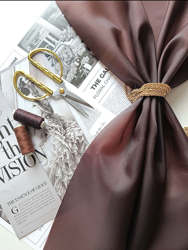 Органза матовая "Шоколад" 300 см