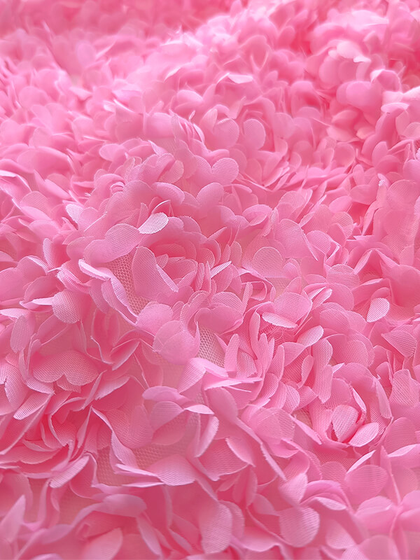 Сетка с цветами гортензия "Розовый"