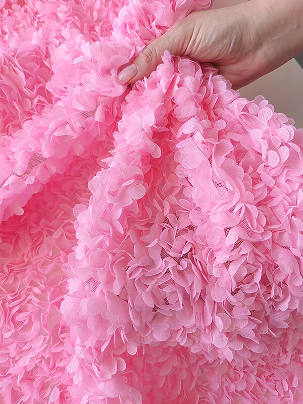 Сетка с цветами гортензия "Розовый"