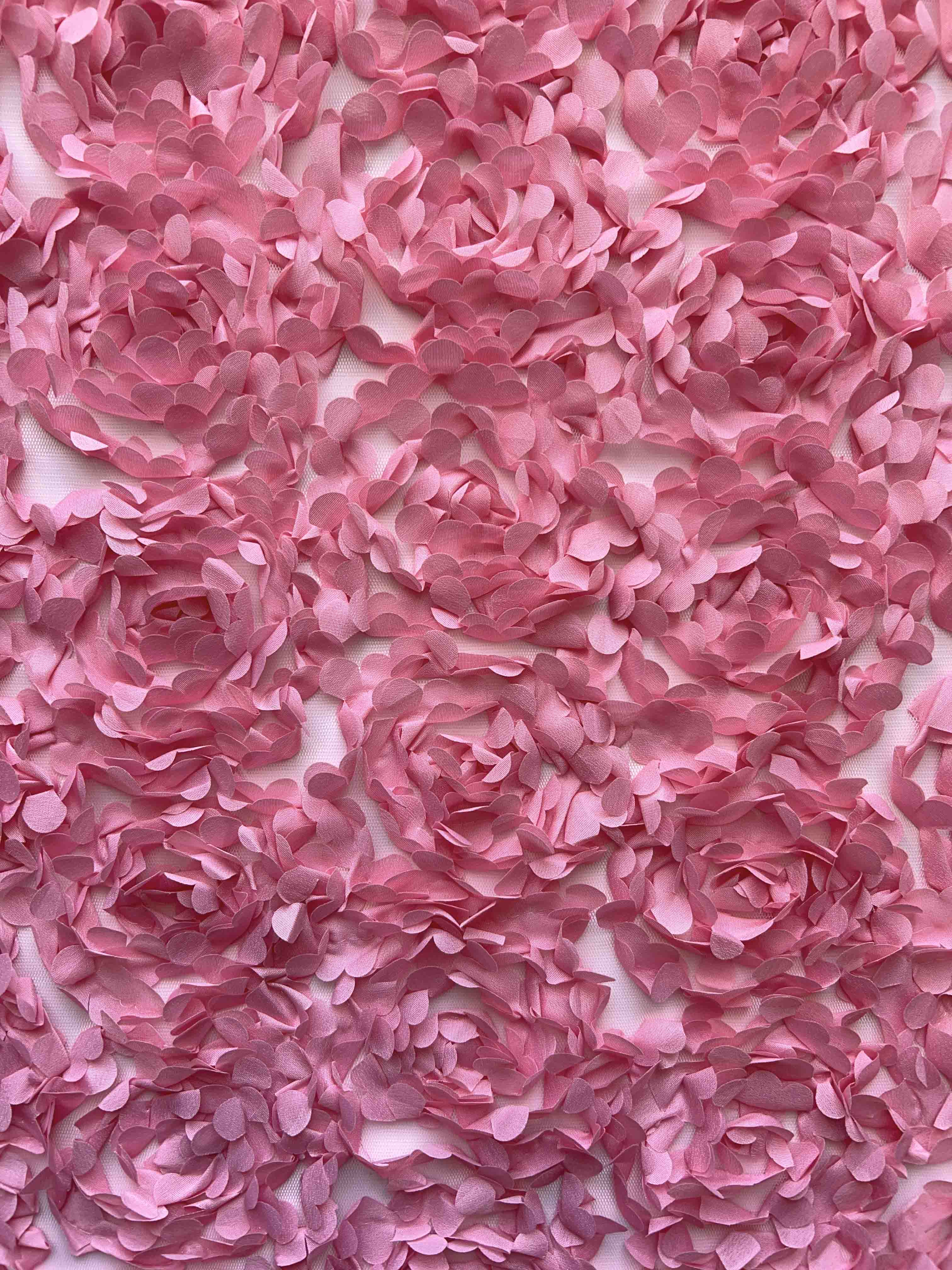 Сетка с цветами гортензия "Розовый"