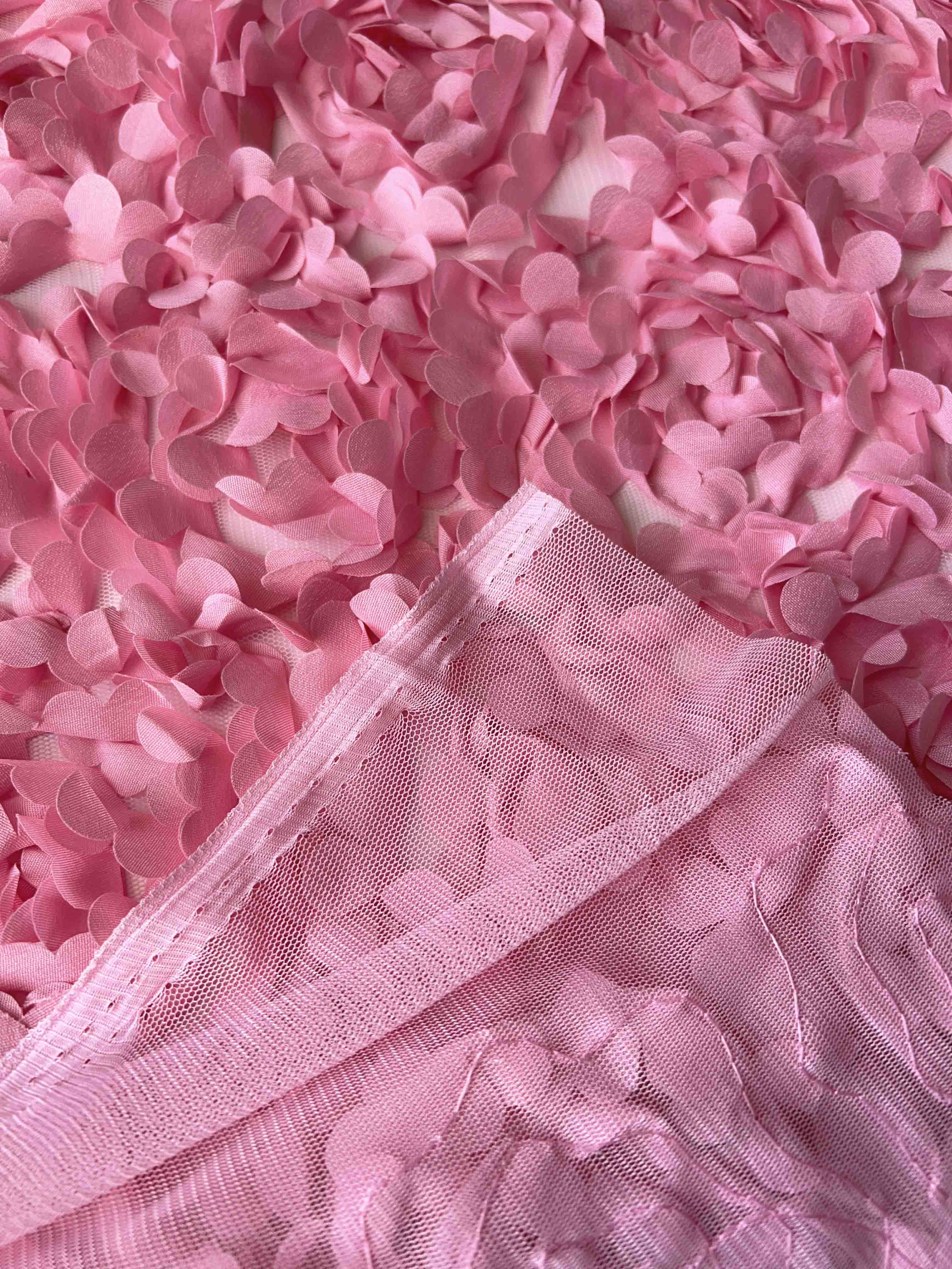 Сетка с цветами гортензия "Розовый"