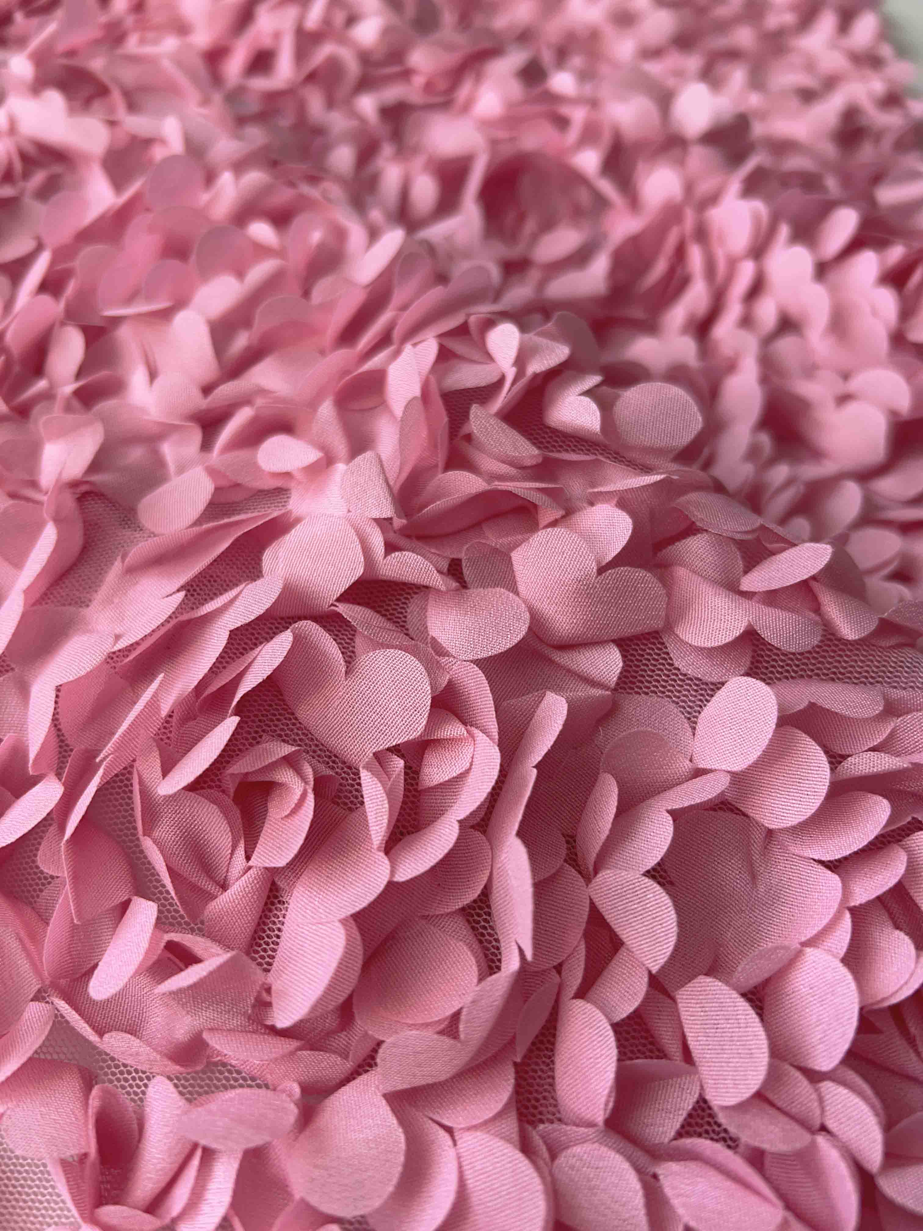 Сетка с цветами гортензия "Розовый"