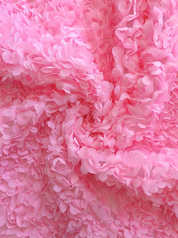 Сетка с цветами гортензия "Розовый"