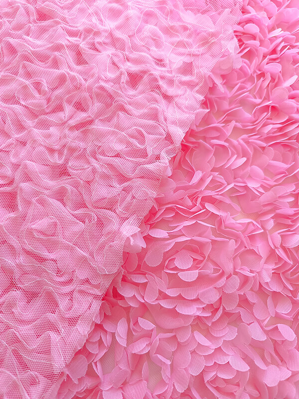 Сетка с цветами гортензия "Розовый"