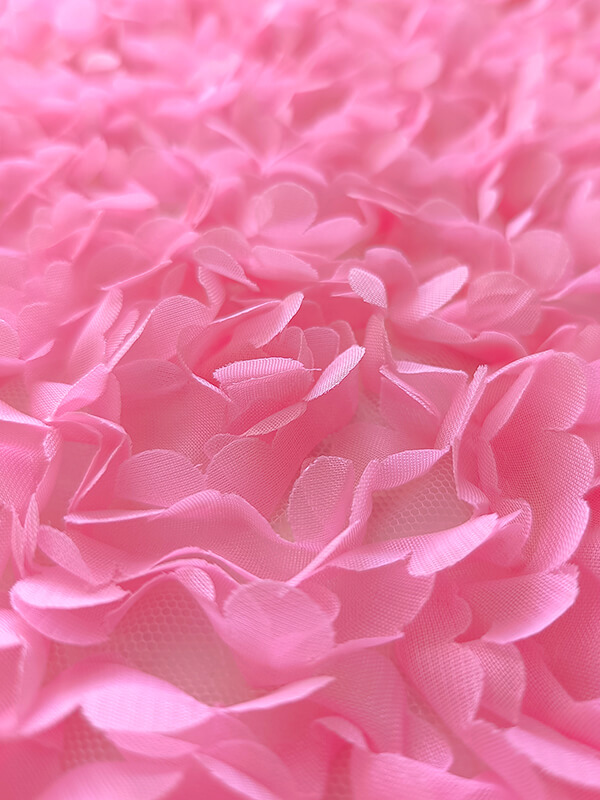 Сетка с цветами гортензия "Розовый"