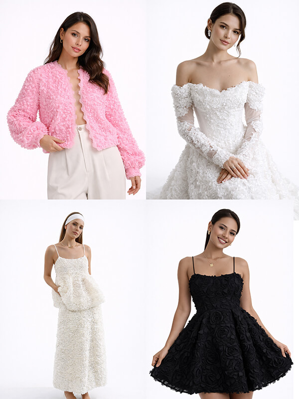 Сетка с цветами гортензия "Розовый"