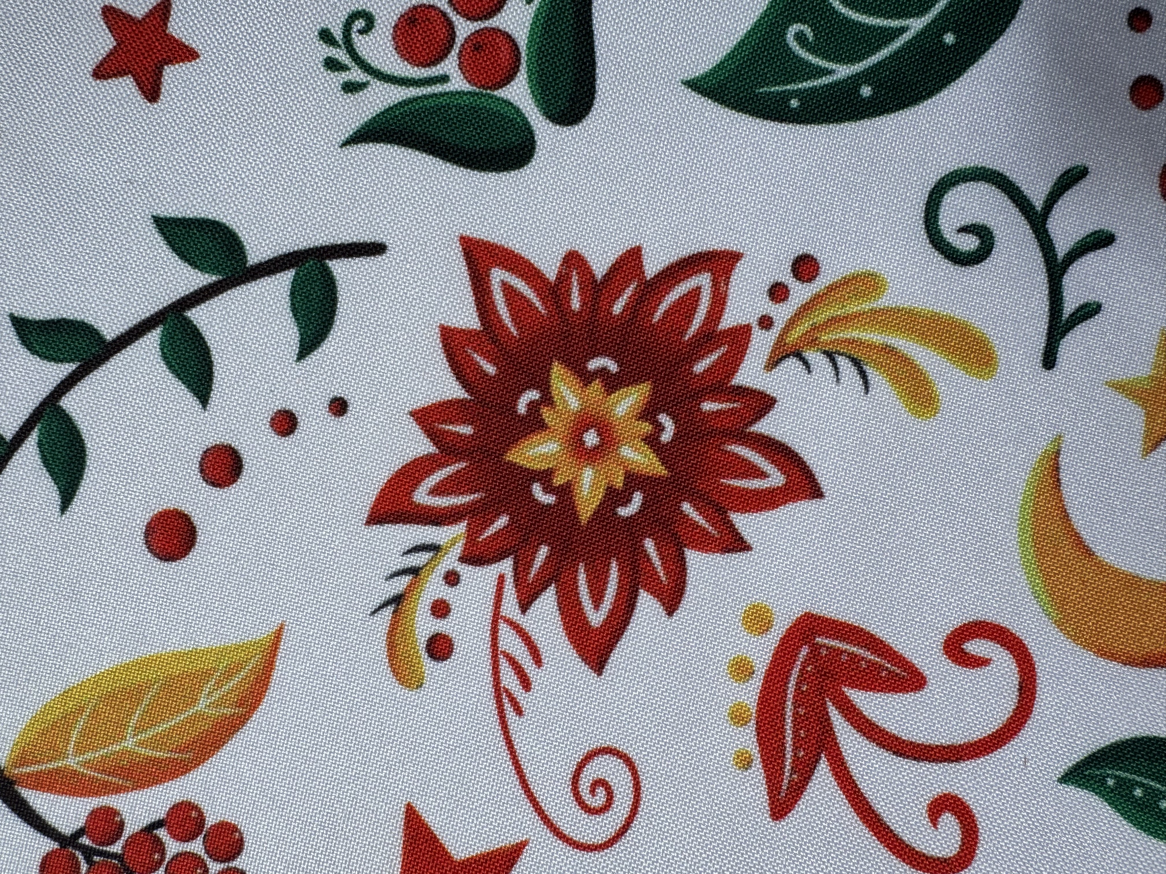 Габардин "Принт 10" птица на белом