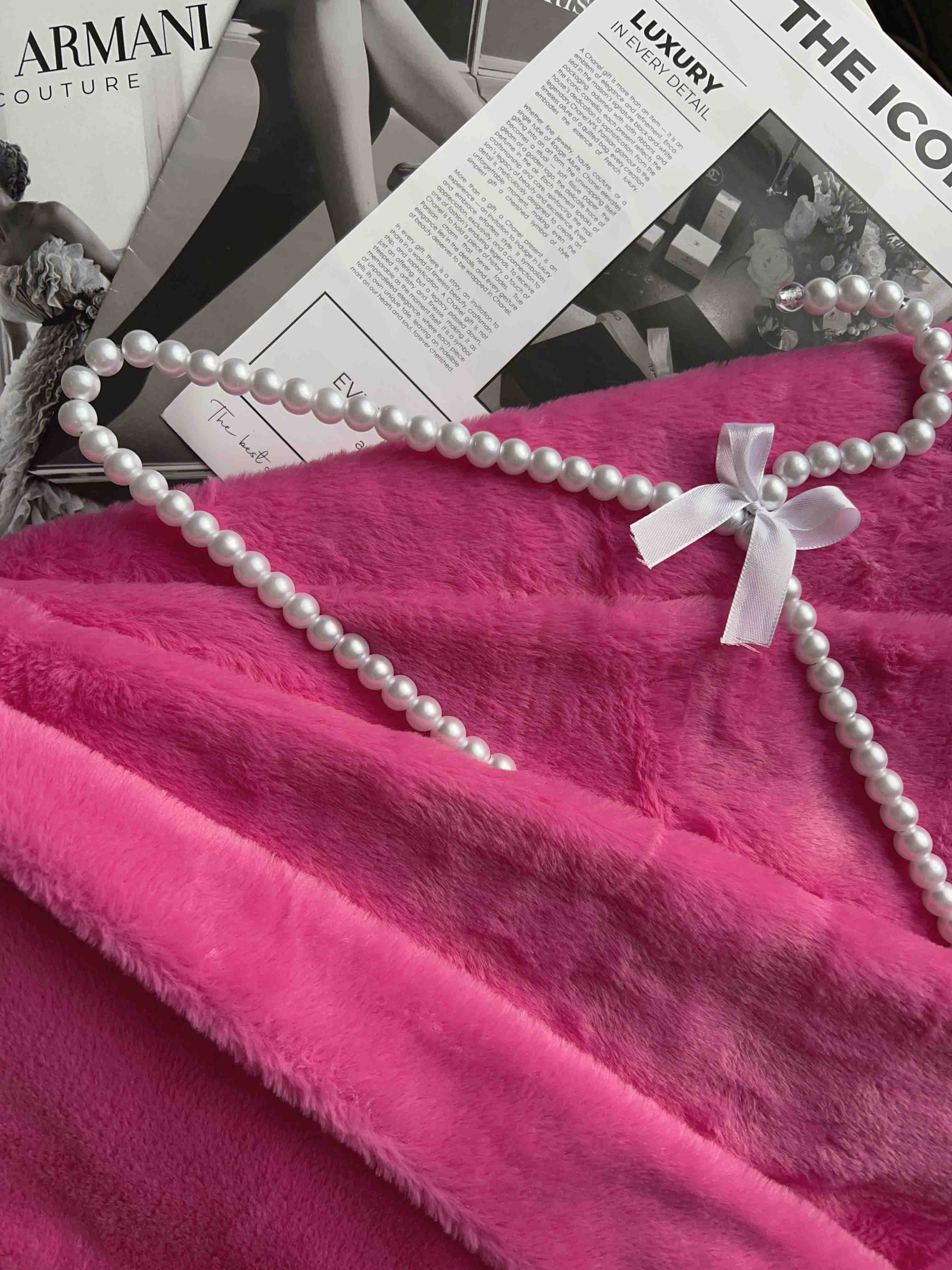 Мех искусственный "Розовый"