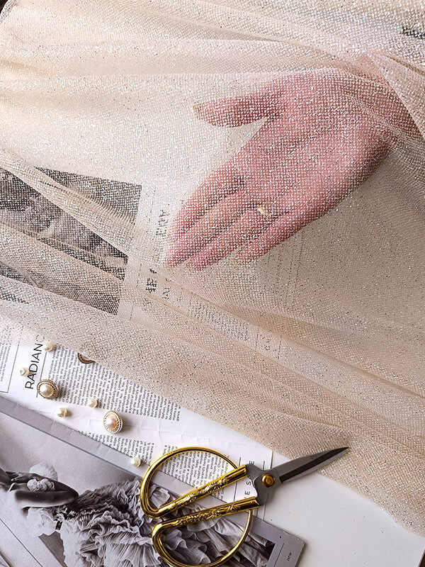 Еврофатин премиум "Телесный" с мелким глиттером