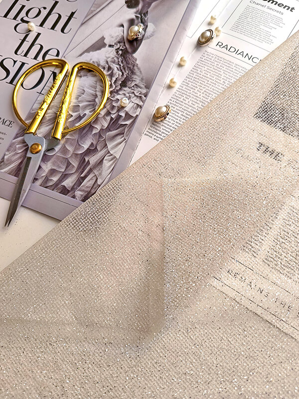 Еврофатин премиум "Телесный" с мелким глиттером