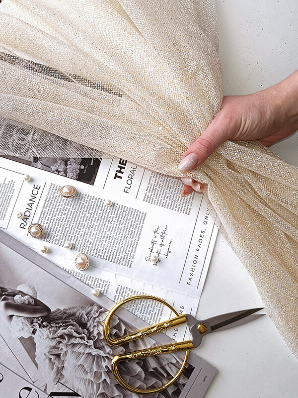 Еврофатин премиум "Телесный" с мелким глиттером