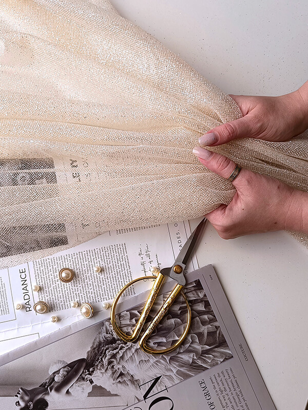 Еврофатин премиум "Телесный" с мелким глиттером