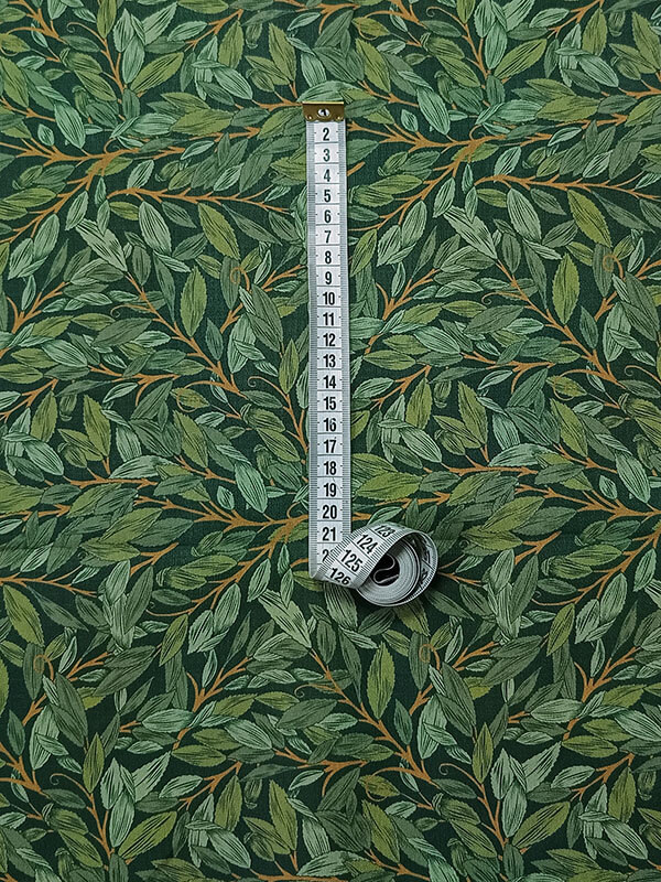 Хлопок с принтом "Зеленый лес"