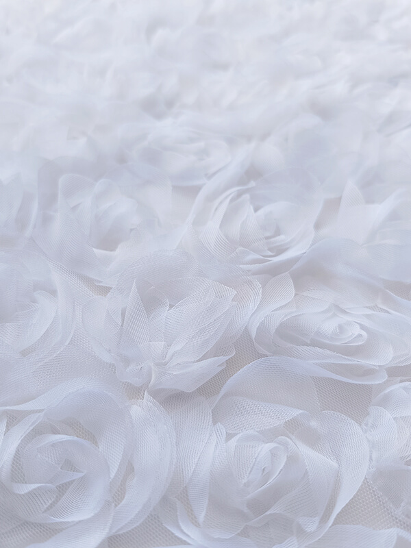 Сетка с цветами розы "Белый"
