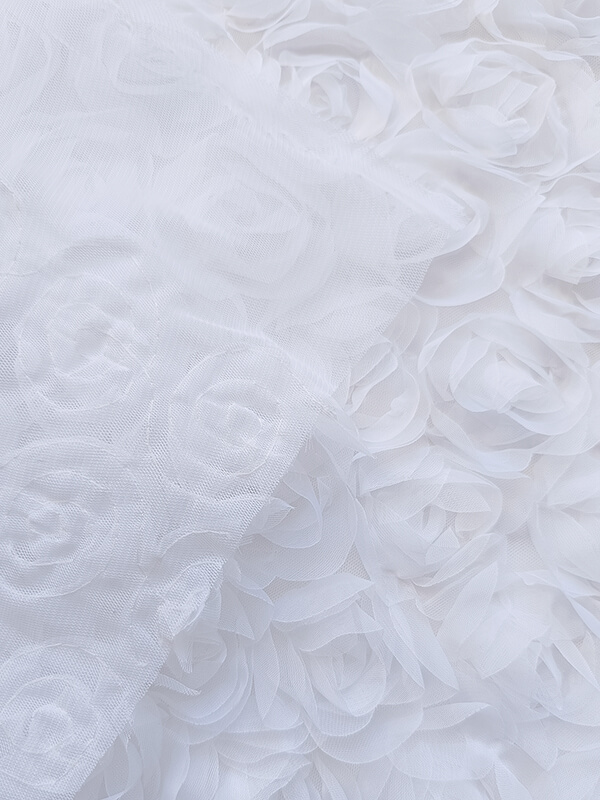 Сетка с цветами розы "Белый"