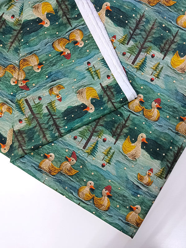 Хлопок с принтом "Утята 5D"