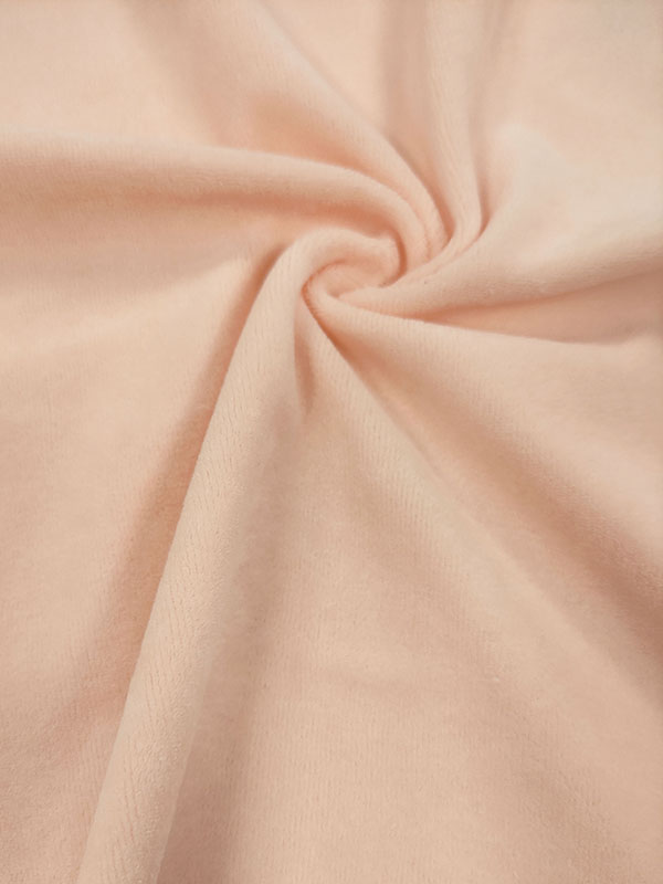Велюр хлопковый "Светлый персик"