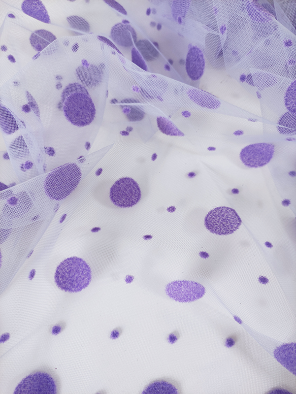 Еврофатин Luxe "Лаванда" крупный горох и точки