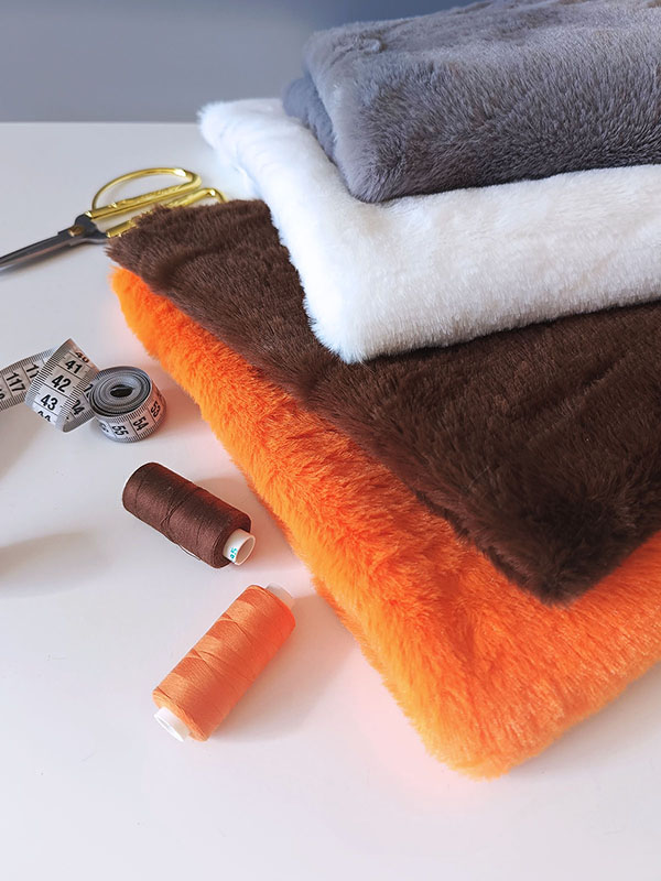 Мех искусственный "Серый" new