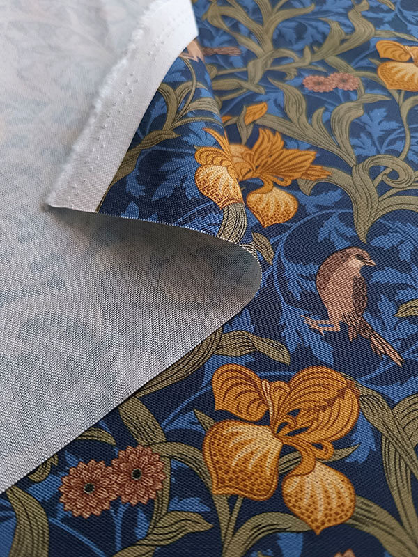 Хлопок с принтом "Птицы на ветках"