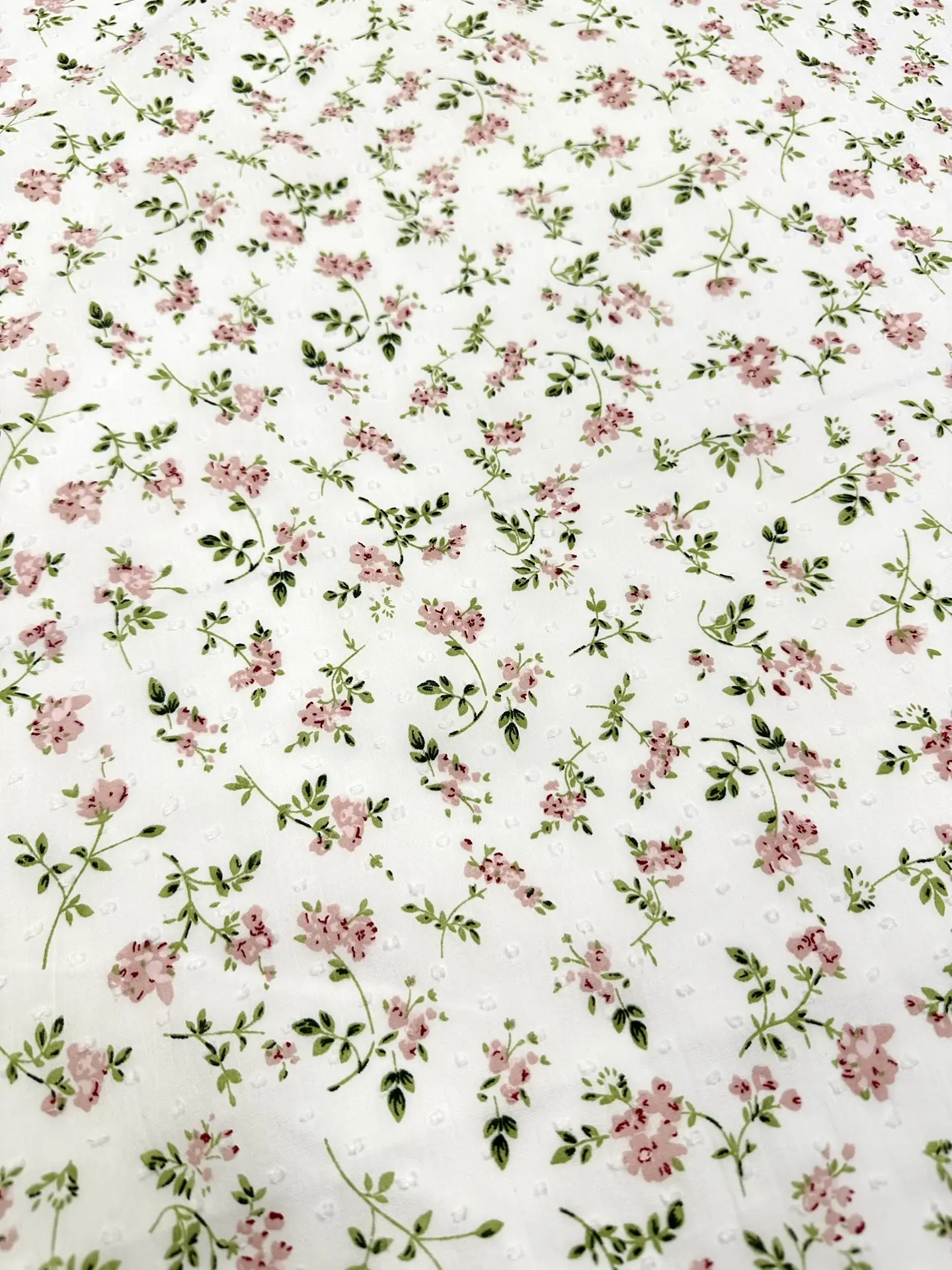 Батист принт мушка "розовые цветы NEW"