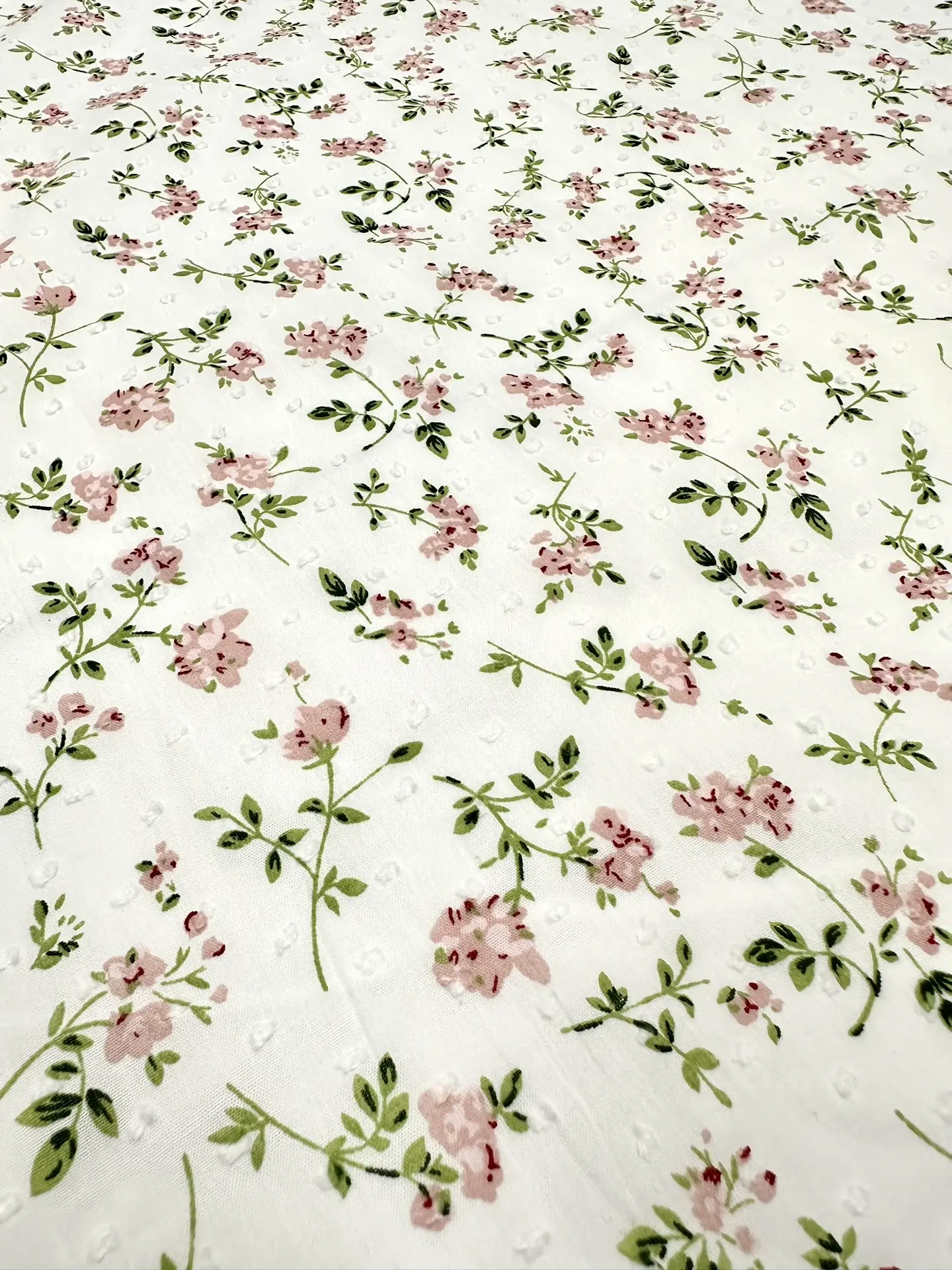 Батист принт мушка "розовые цветы NEW"