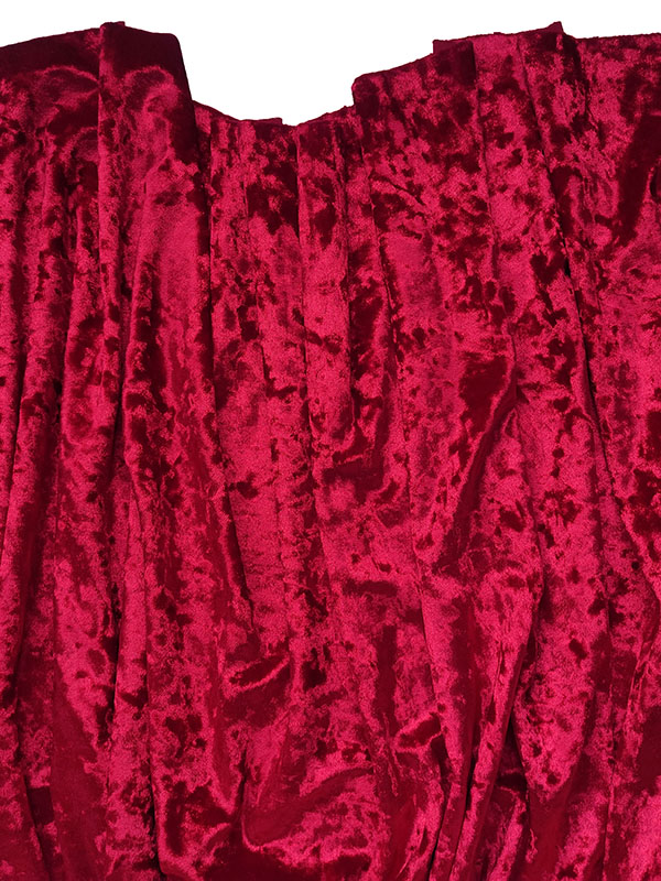 Бархат крэш "Красный"