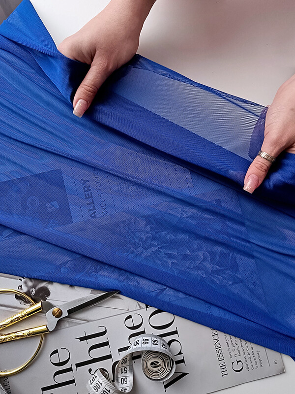 Стрейч- сетка "Синий"