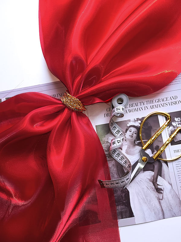 Органза Кристалон "Красный"