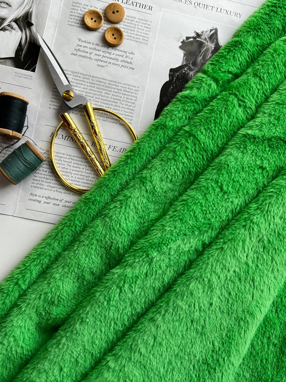 Мех искусственный "Зеленый"