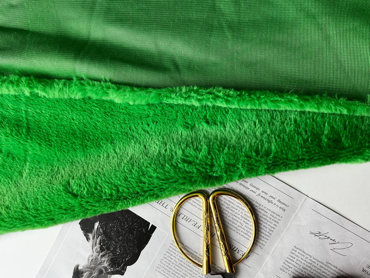 Мех искусственный "Зеленый"
