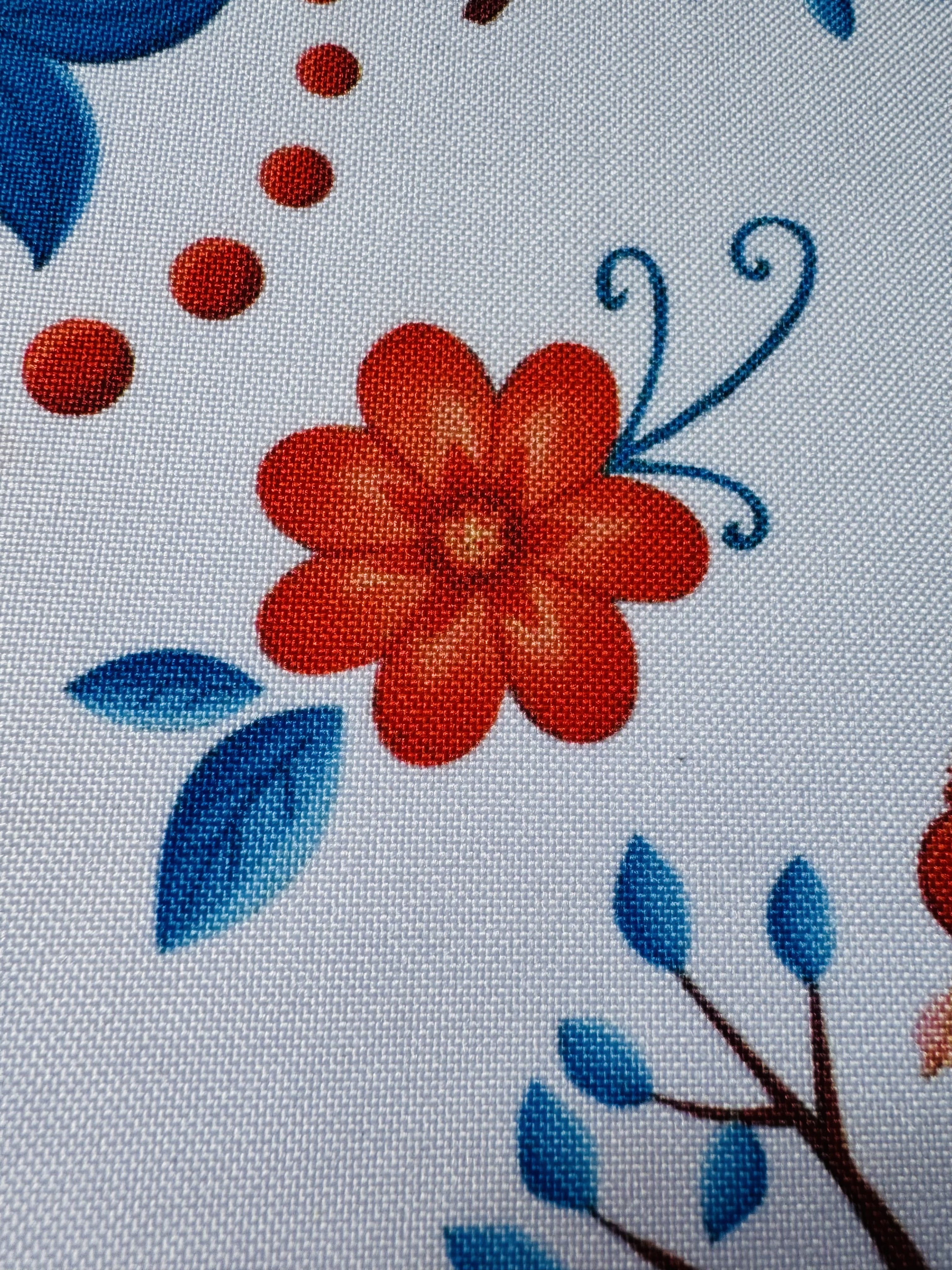 Габардин "Принт 6" русалочка на белом