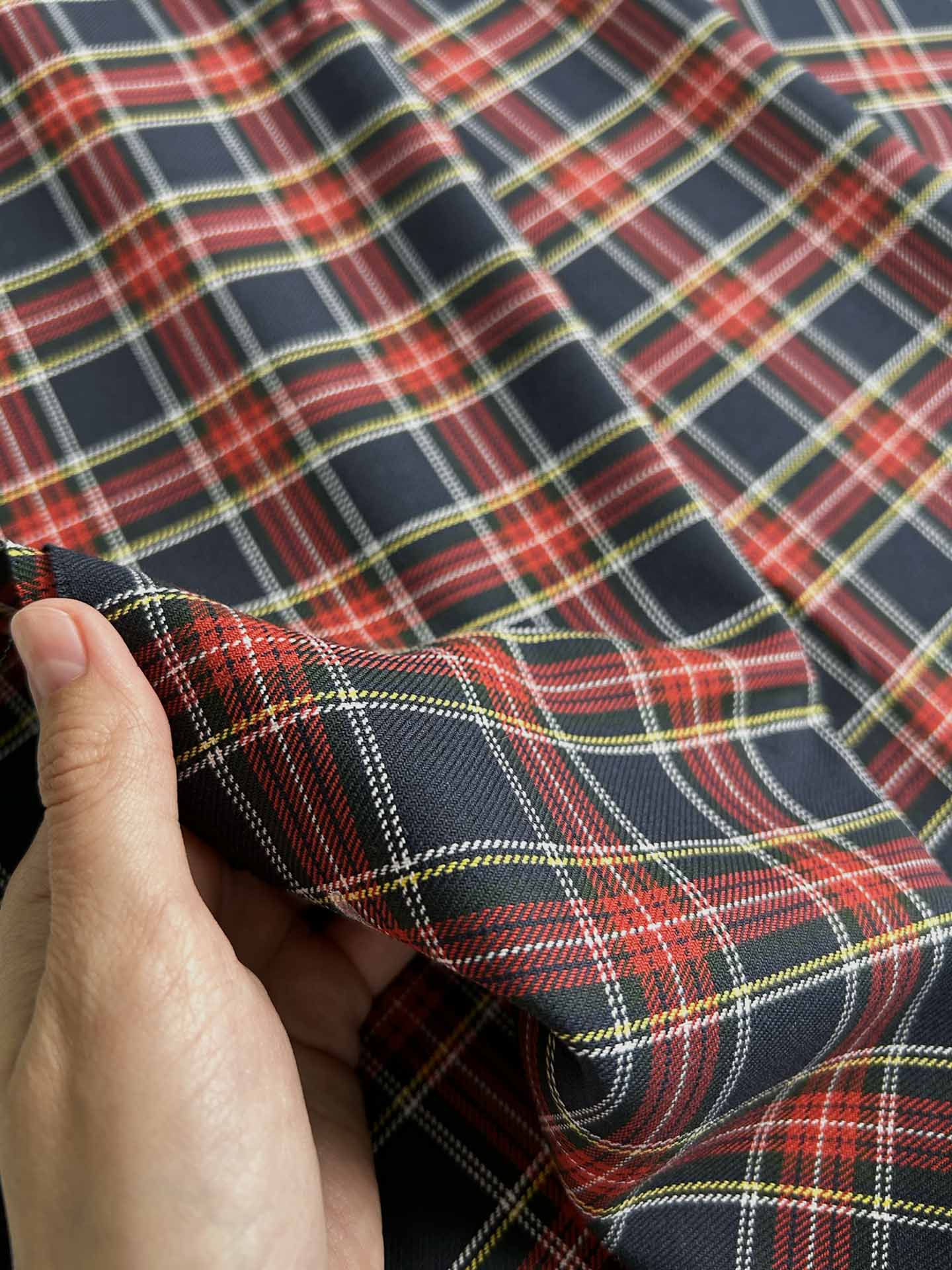 Костюмная ткань в клетку лицей "Принт 1"