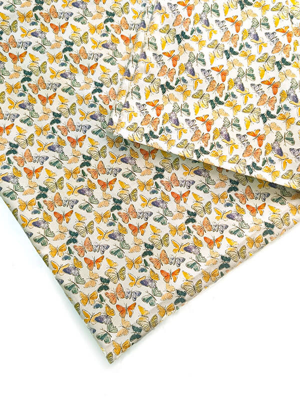 Хлопок с принтом "Бабочки"