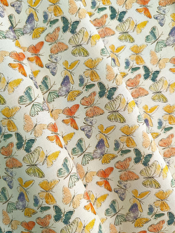 Хлопок с принтом "Бабочки"