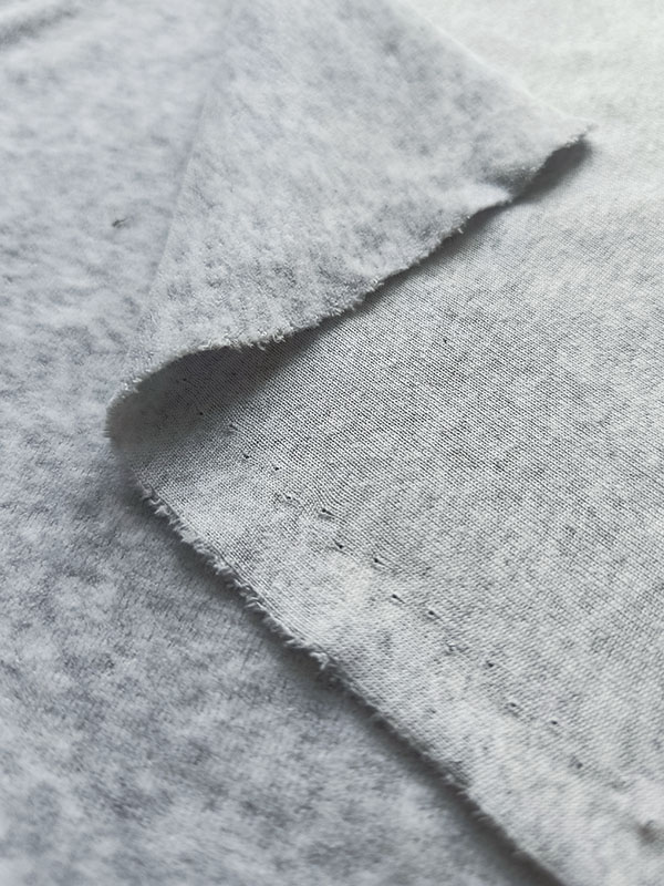 Велюр хлопковый "Серый меланж"