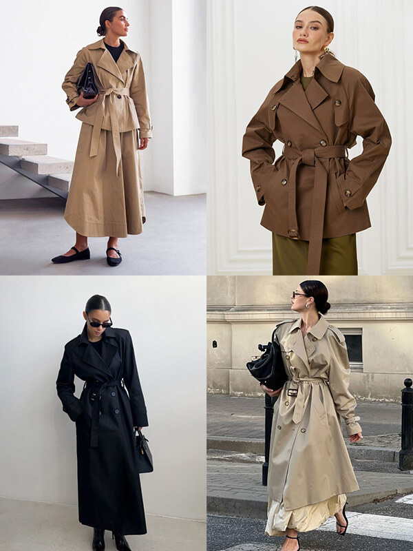 Хлопок для тренча "Темно-синий"