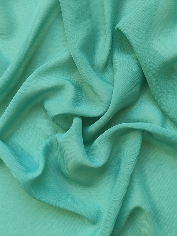 Шифон "Серо- бирюзовый"