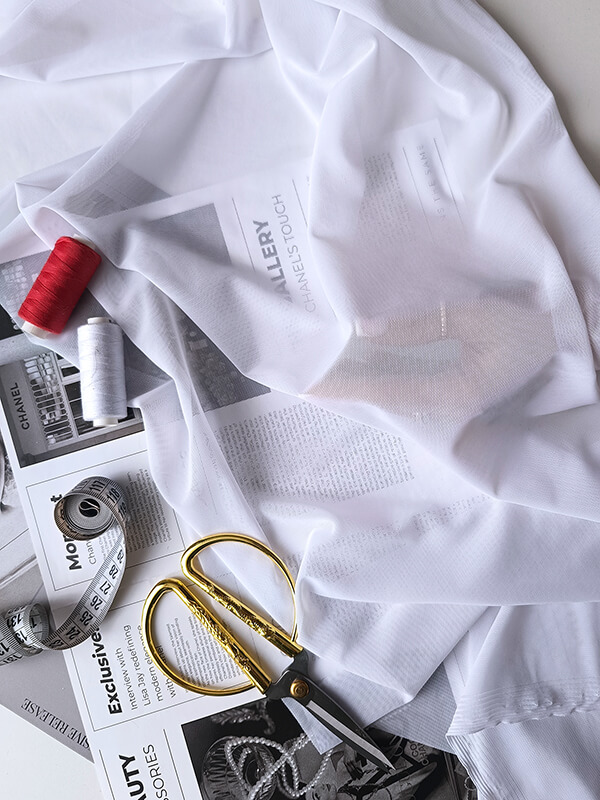 Стрейч- сетка ПЛОТНАЯ "Белый"