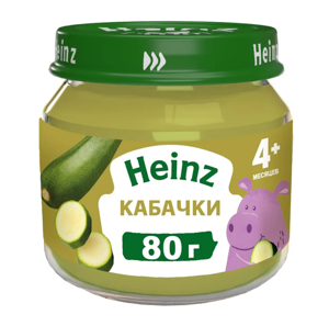 Картинка товара Heinz Пюре «Кабачки» с 4 месяцев, 80 г 