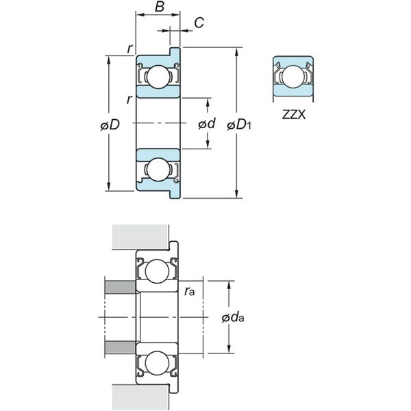 купить подшипник F624 ZZ компании koyo