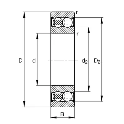 купить подшипник 2310-2RS-TVH компании fag