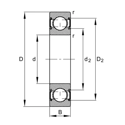 купить подшипник 6203-C-HRS компании fag