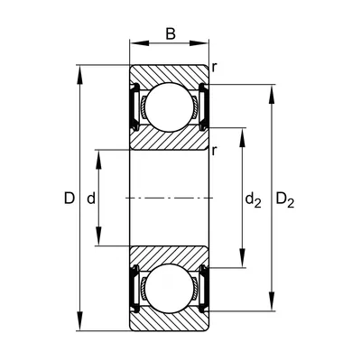 купить подшипник 6207-C-2BRS компании fag