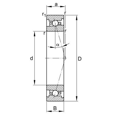 купить подшипник HS71922-C-T-P4S-UL компании fag