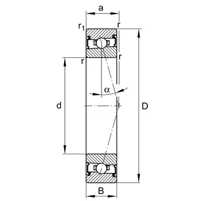 купить подшипник HSS71922-C-T-P4S-UL компании fag